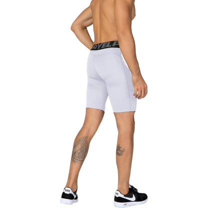 Anna-Kaci Active Men's Compression Fit Performance Shorts with Wide Waistband and Moisture-Wicking Stretch Fabric