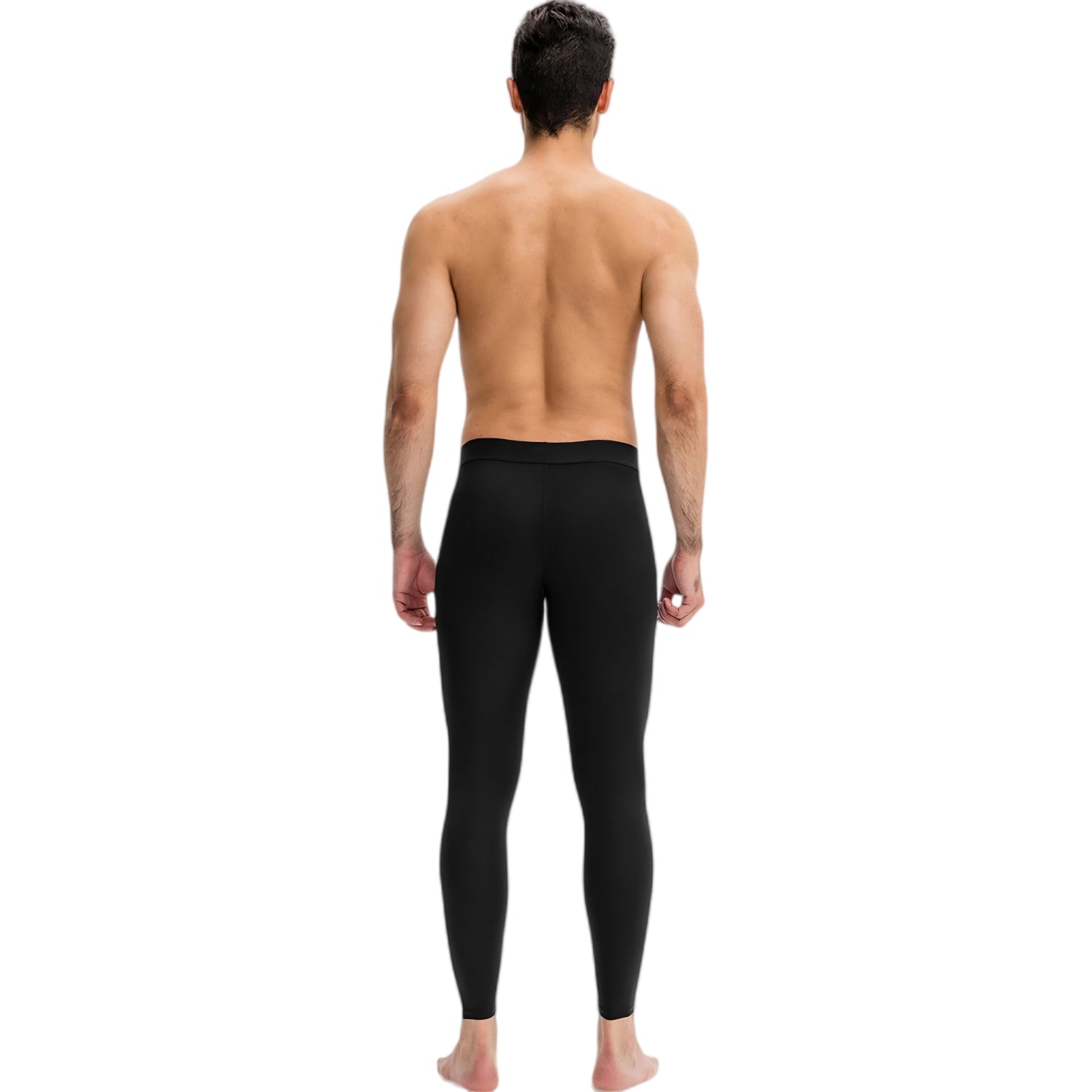 Anna-Kaci Active Men's Full Length Seamless Compression Leggings with Smooth Wide Waistband and Second-Skin Fit