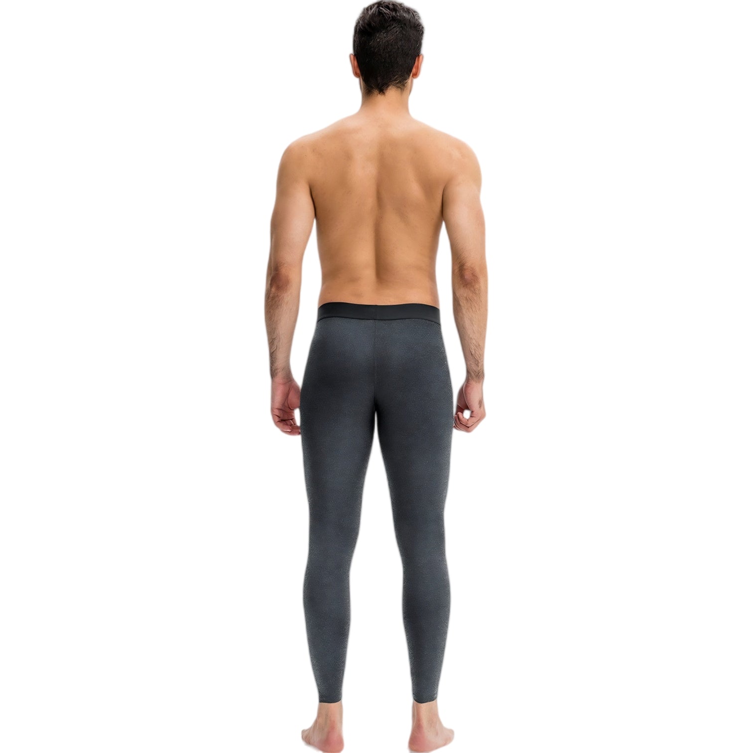Anna-Kaci Active Men's Full Length Seamless Compression Leggings with Smooth Wide Waistband and Second-Skin Fit