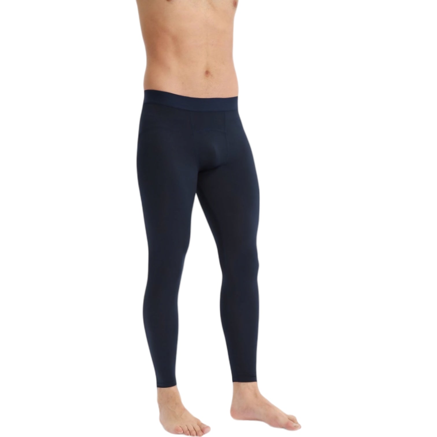 Anna-Kaci Active Men's Full Length Seamless Compression Leggings with Smooth Wide Waistband and Second-Skin Fit