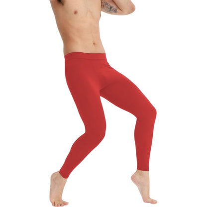 Anna-Kaci Active Men's Full Length Seamless Compression Leggings with Smooth Wide Waistband and Second-Skin Fit