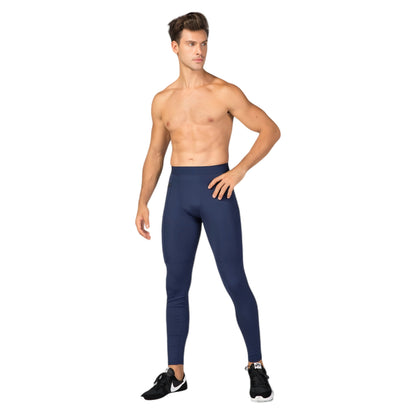 Anna-Kaci Active Men's Full Length Active Compression Leggings with Supportive Panel Stitching and Wide Waistband