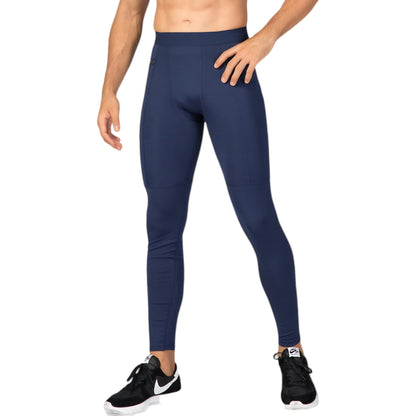 Anna-Kaci Active Men's Full Length Active Compression Leggings with Supportive Panel Stitching and Wide Waistband