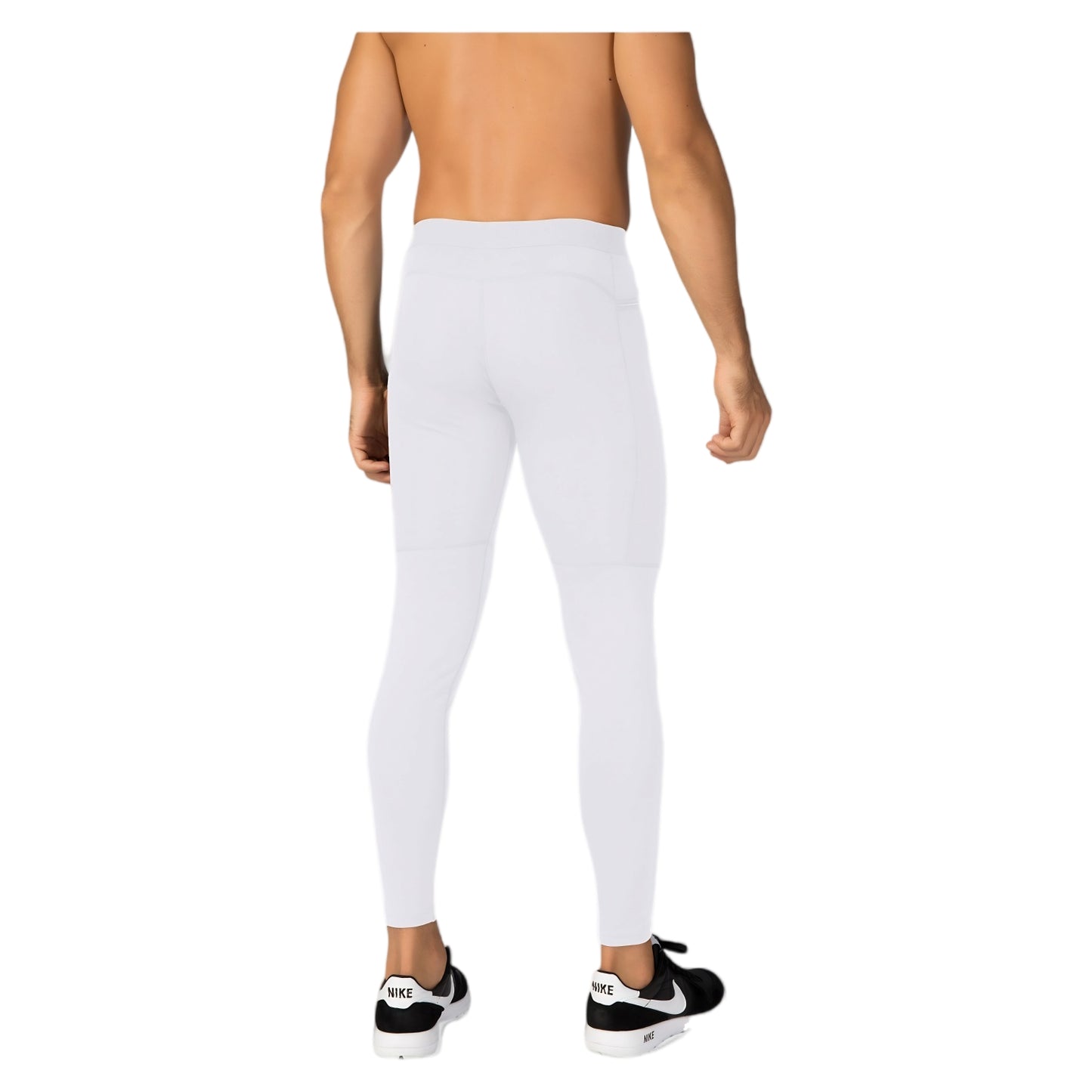 Anna-Kaci Active Men's Full Length Active Compression Leggings with Supportive Panel Stitching and Wide Waistband