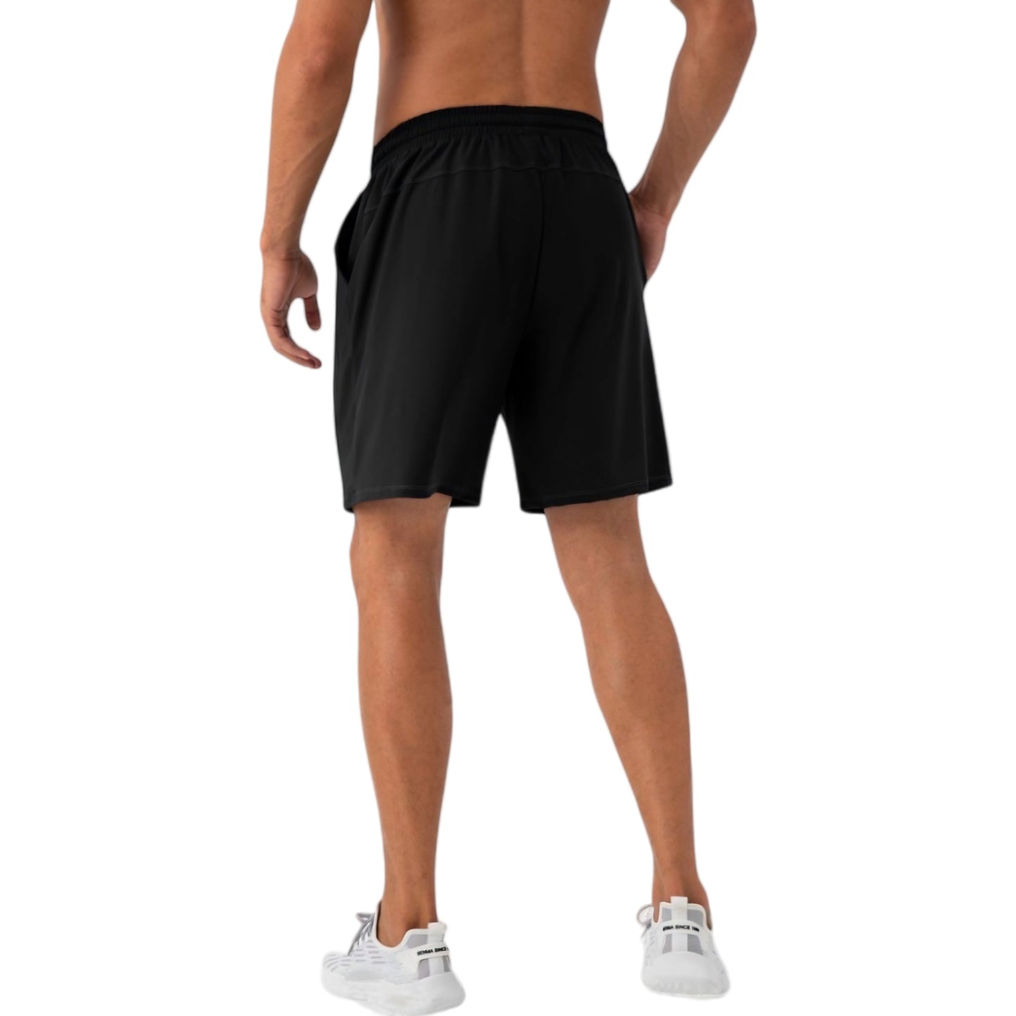 Anna-Kaci Active Men's Lightweight Athletic Training Shorts with Elastic Waistband and Adjustable Drawstring Fit