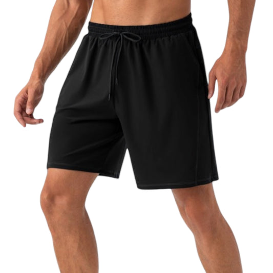 Anna-Kaci Active Men's Lightweight Athletic Training Shorts with Elastic Waistband and Adjustable Drawstring Fit