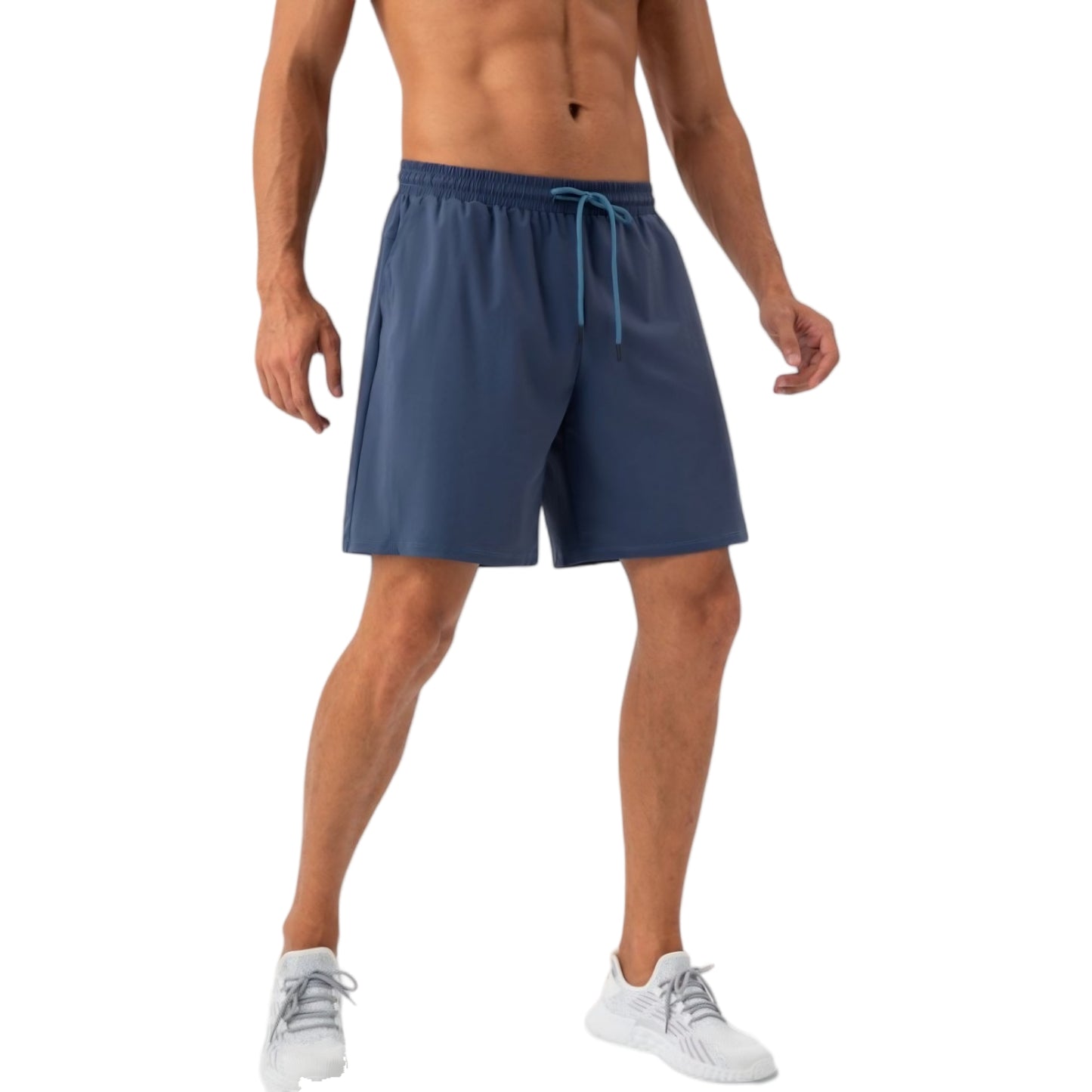 Anna-Kaci Active Men's Lightweight Athletic Training Shorts with Elastic Waistband and Adjustable Drawstring Fit
