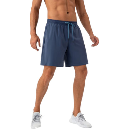 Anna-Kaci Active Men's Lightweight Athletic Training Shorts with Elastic Waistband and Adjustable Drawstring Fit