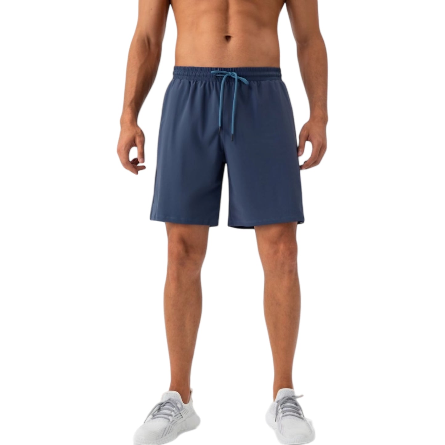Anna-Kaci Active Men's Lightweight Athletic Training Shorts with Elastic Waistband and Adjustable Drawstring Fit