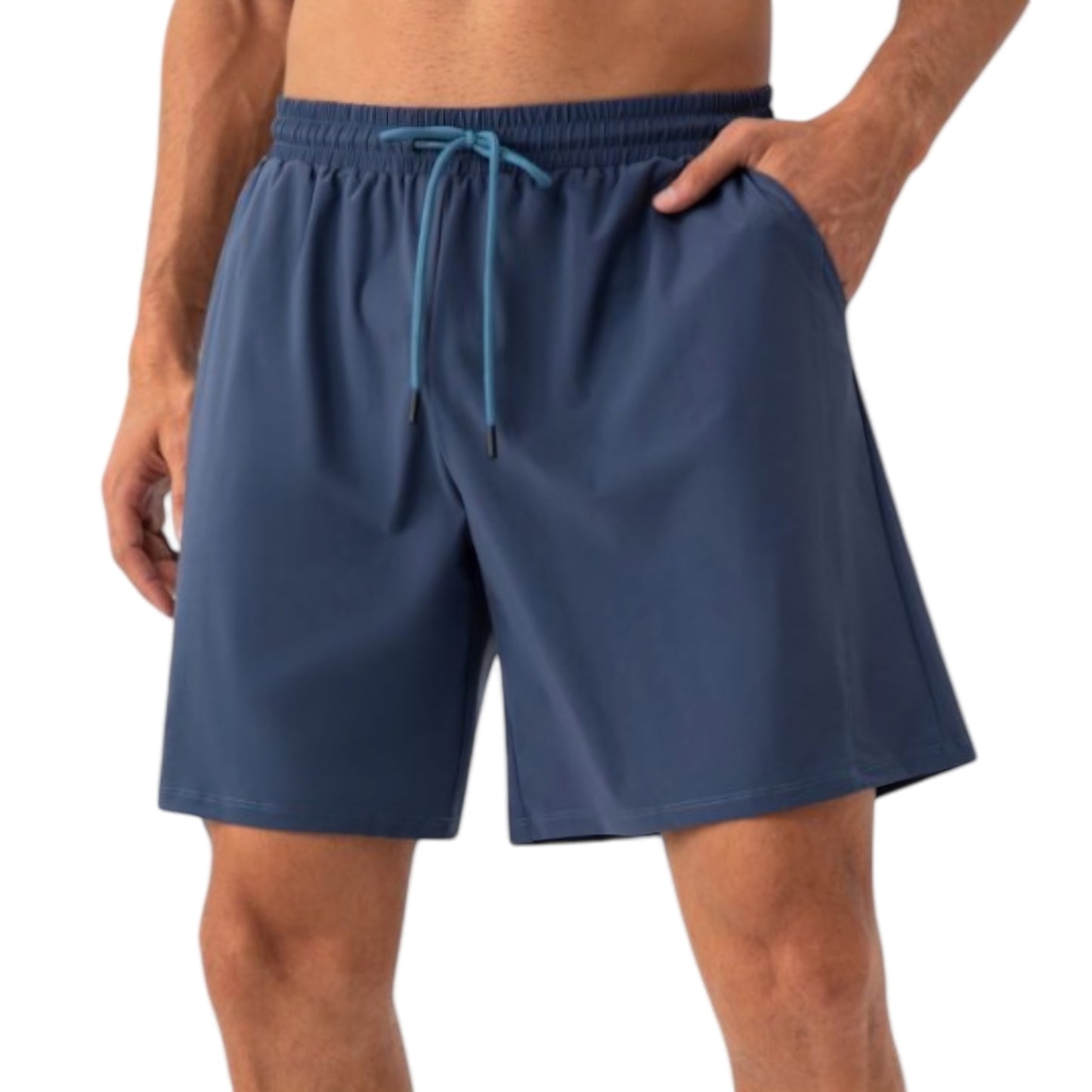 Anna-Kaci Active Men's Lightweight Athletic Training Shorts with Elastic Waistband and Adjustable Drawstring Fit
