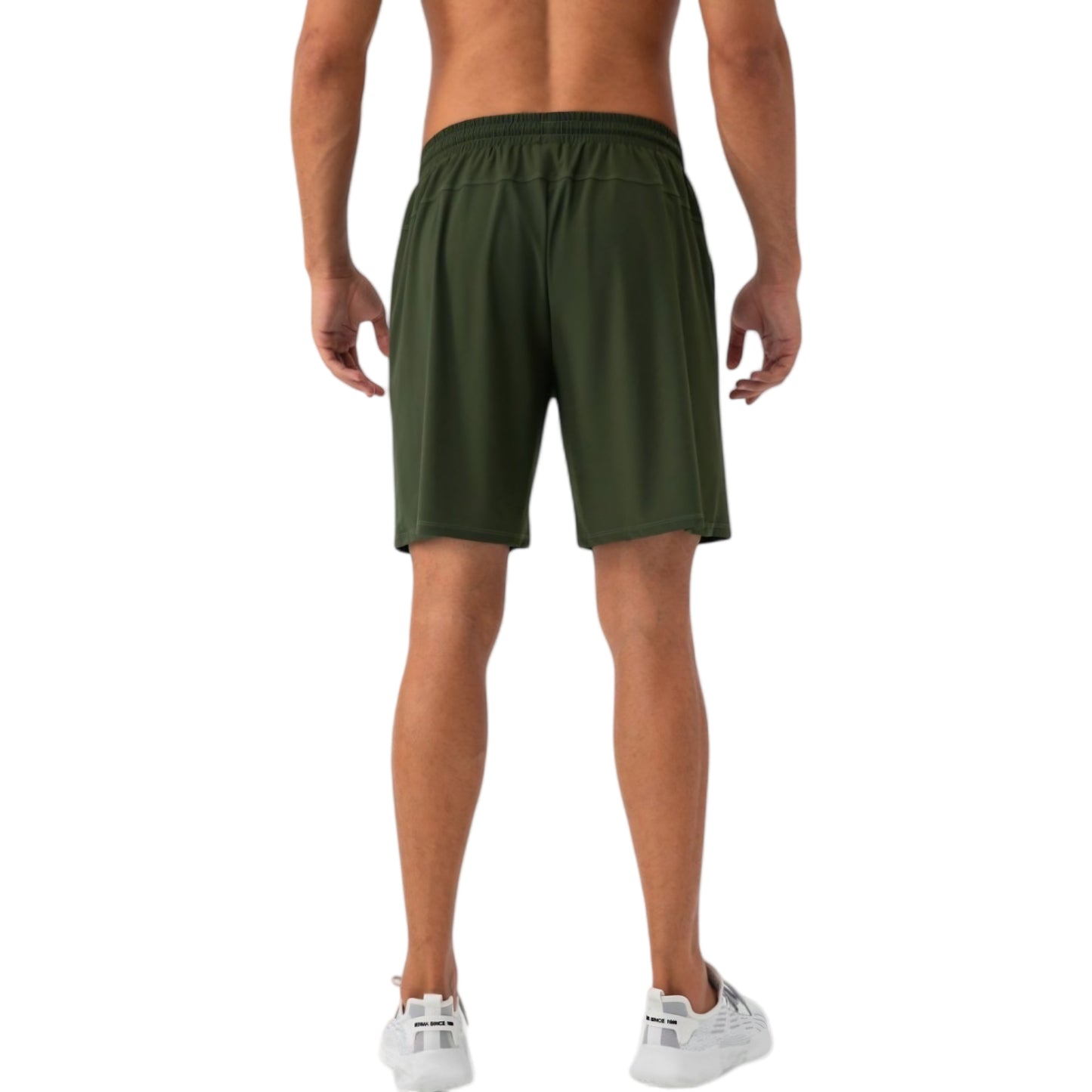 Anna-Kaci Active Men's Lightweight Athletic Training Shorts with Elastic Waistband and Adjustable Drawstring Fit