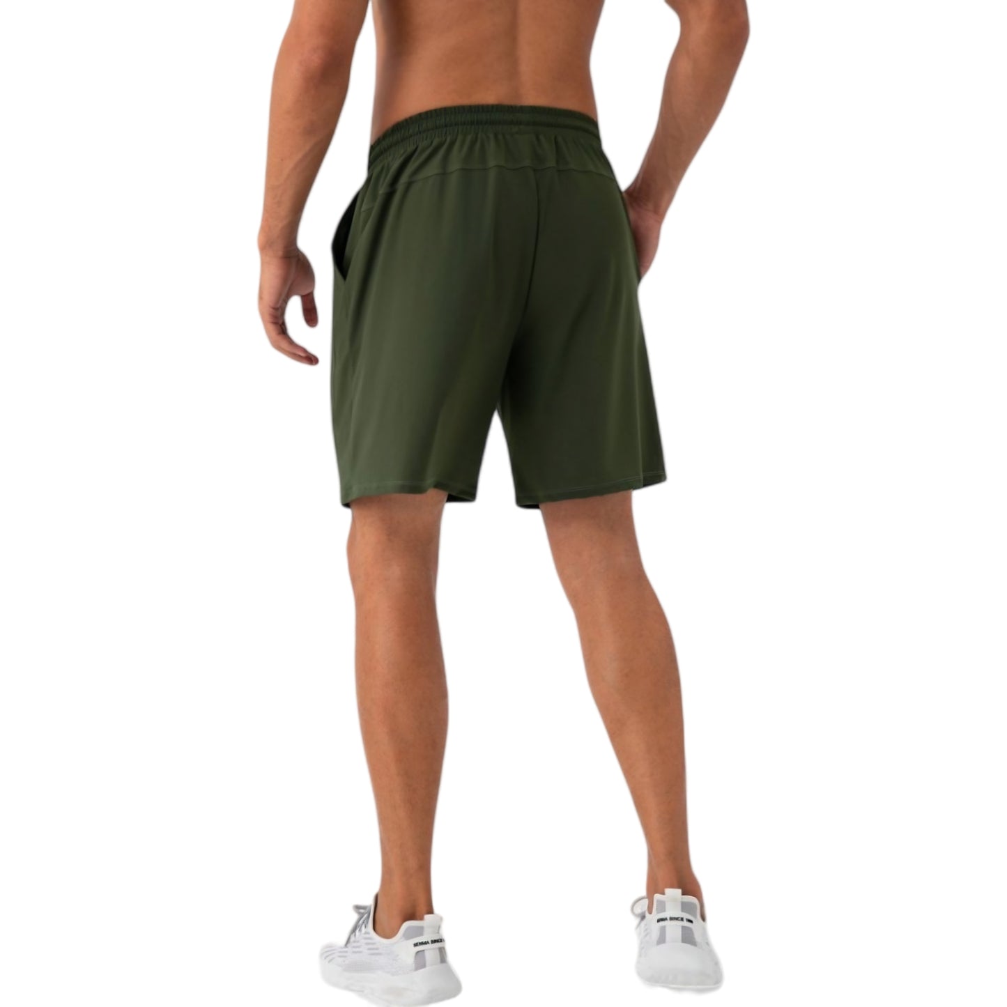 Anna-Kaci Active Men's Lightweight Athletic Training Shorts with Elastic Waistband and Adjustable Drawstring Fit