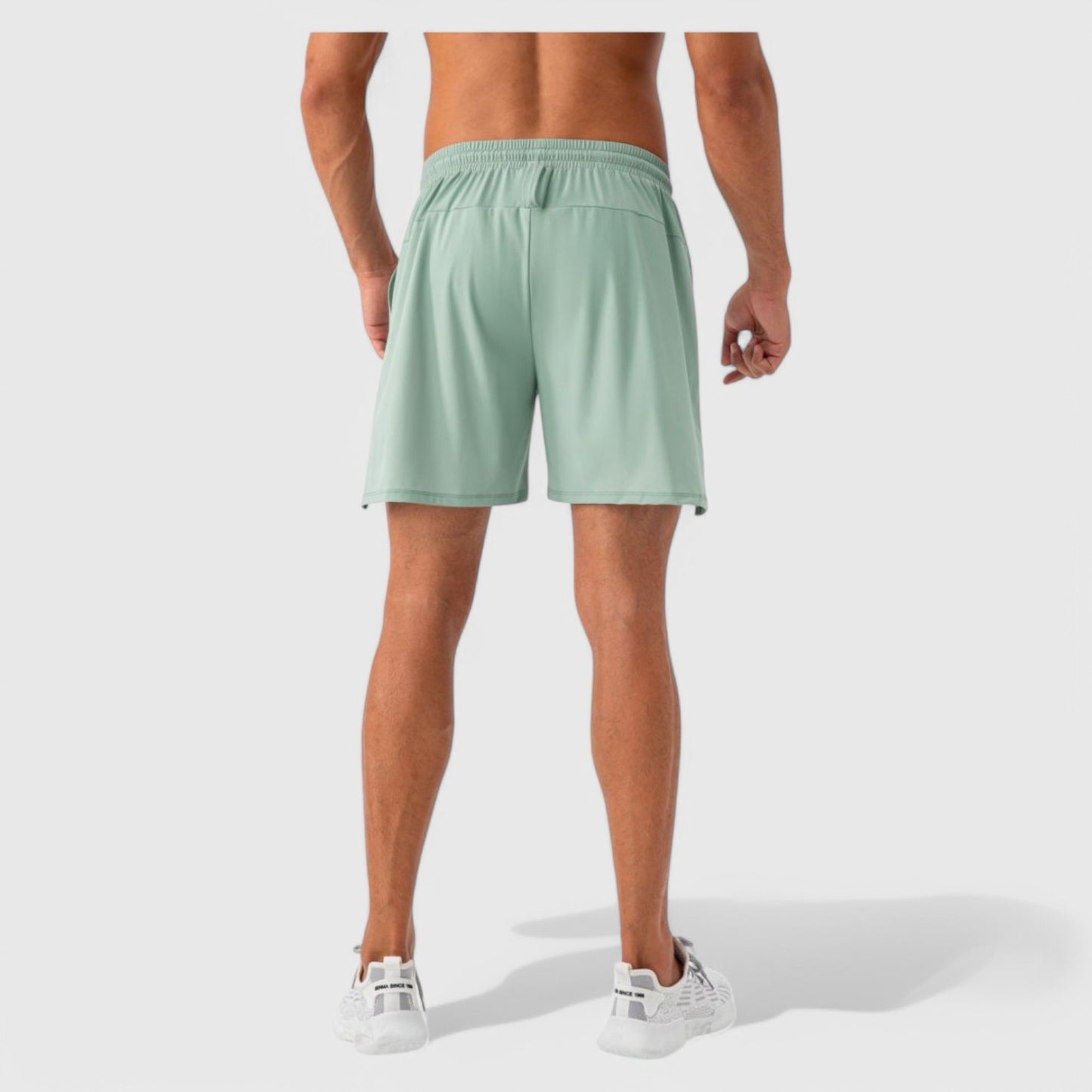 Anna-Kaci Active Men's Quick Dry Training Shorts with Elastic Waistband Adjustable Drawstring and Side Vents