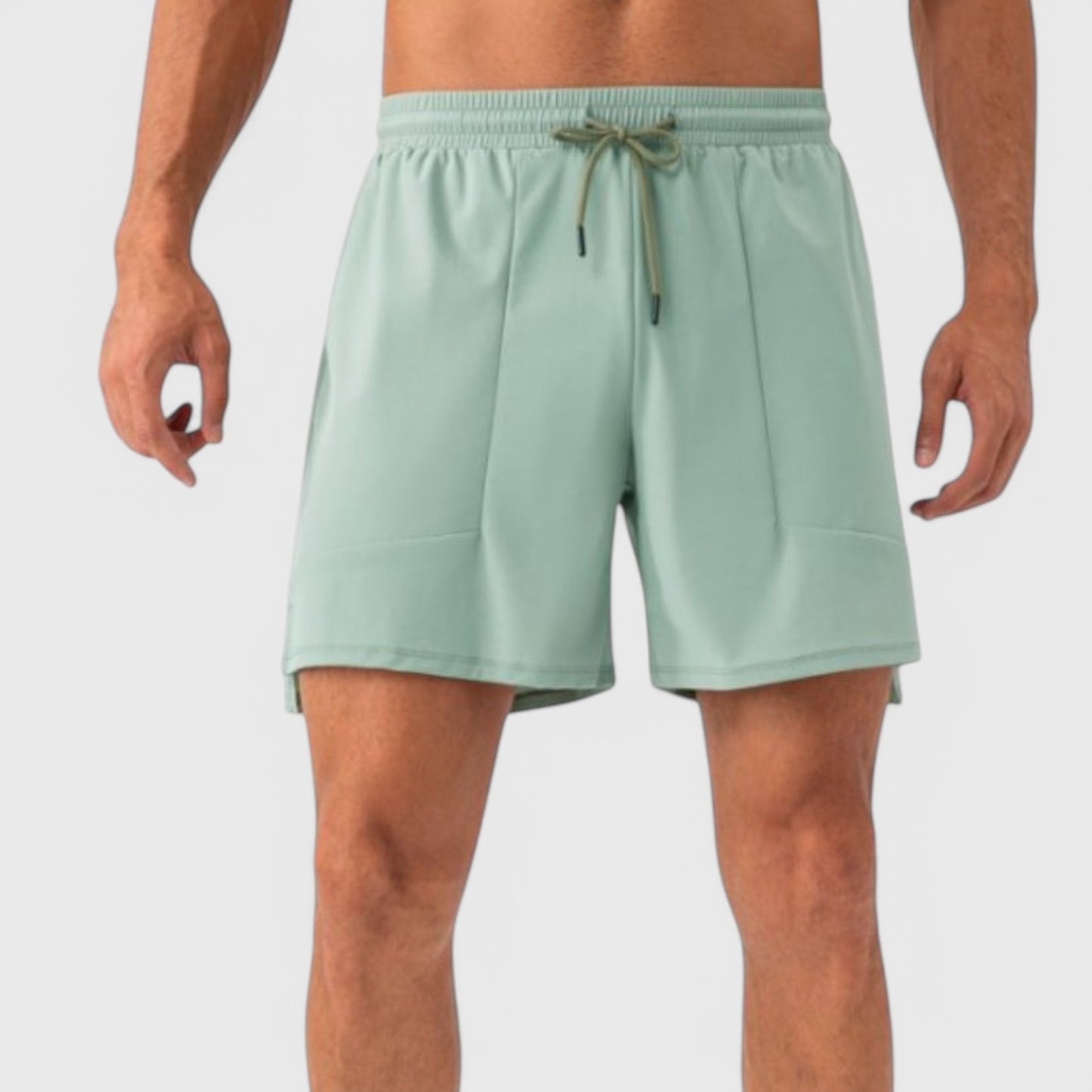 Anna-Kaci Active Men's Quick Dry Training Shorts with Elastic Waistband Adjustable Drawstring and Side Vents