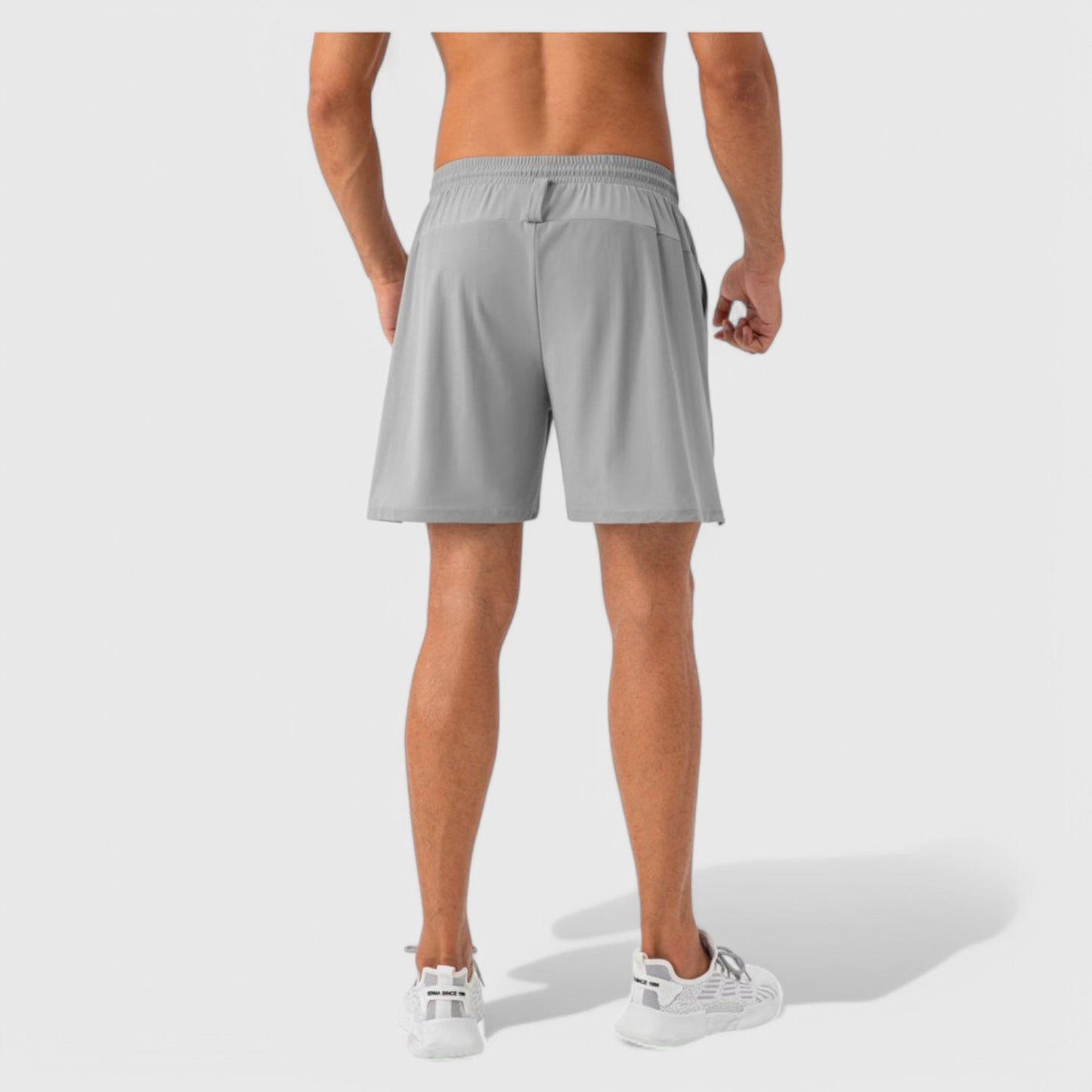 Anna-Kaci Active Men's Quick Dry Training Shorts with Elastic Waistband Adjustable Drawstring and Side Vents