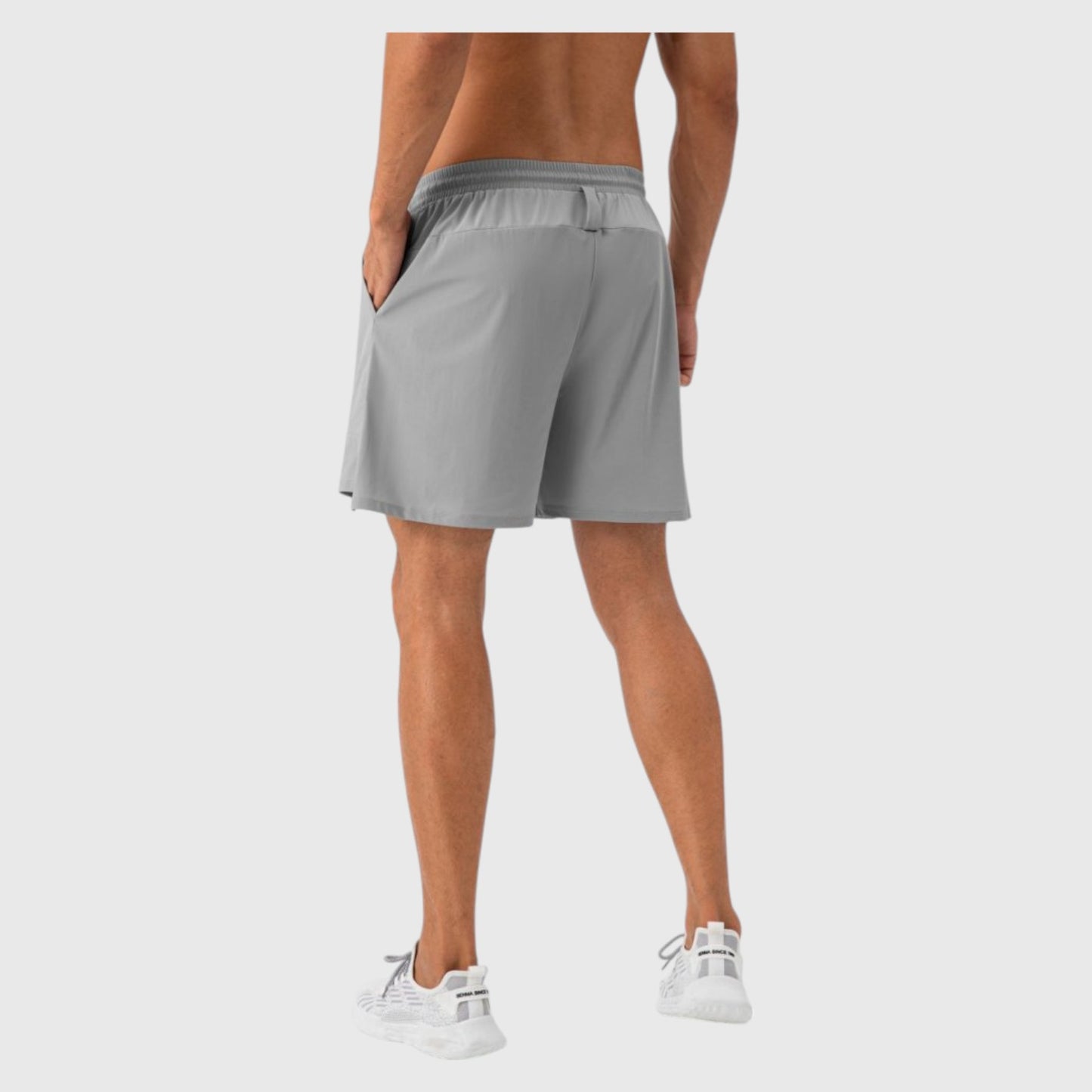 Anna-Kaci Active Men's Quick Dry Training Shorts with Elastic Waistband Adjustable Drawstring and Side Vents