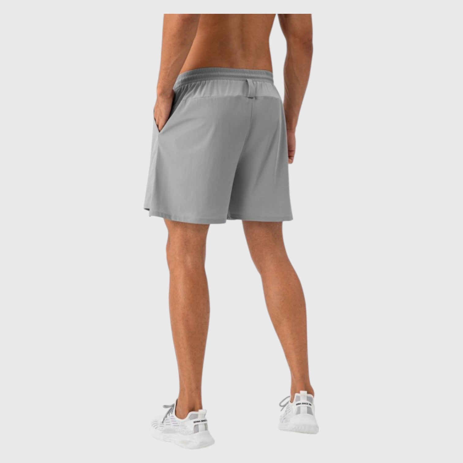 Anna-Kaci Active Men's Quick Dry Training Shorts with Elastic Waistband Adjustable Drawstring and Side Vents