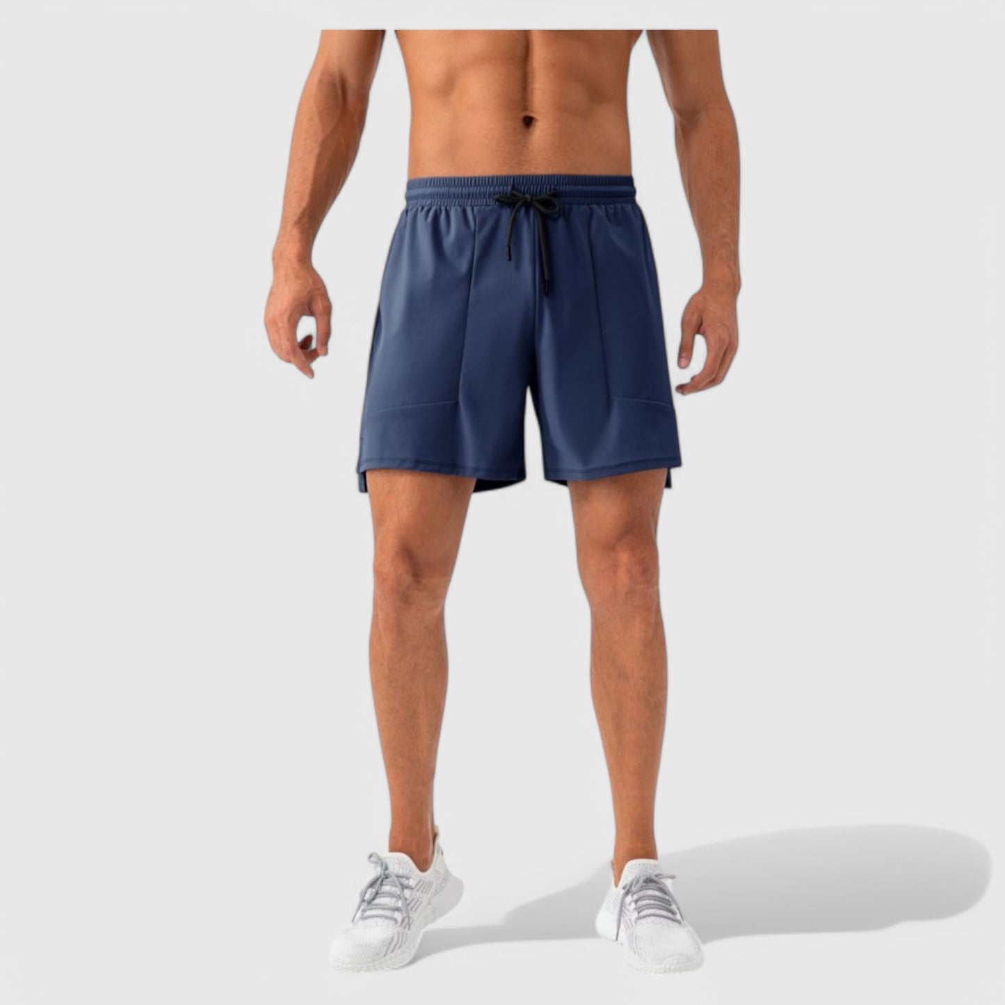 Anna-Kaci Active Men's Quick Dry Training Shorts with Elastic Waistband Adjustable Drawstring and Side Vents