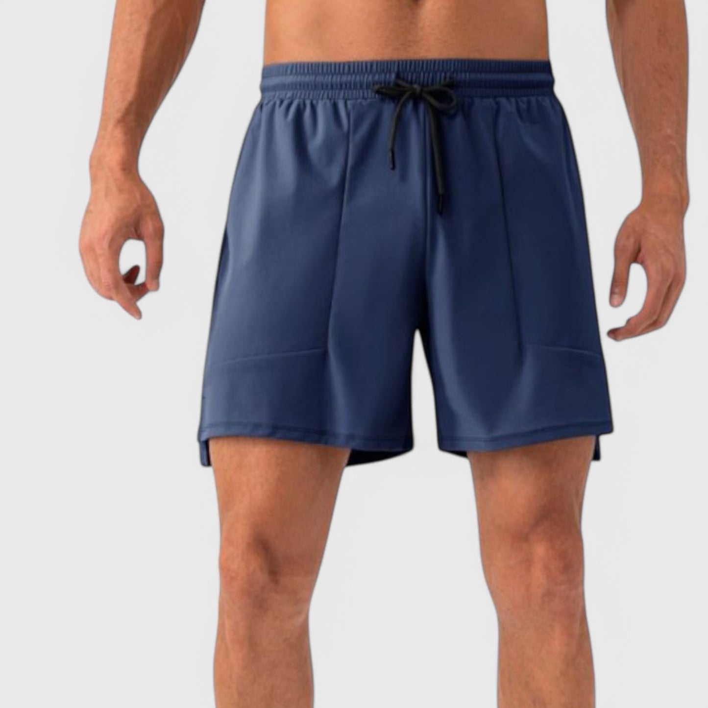 Anna-Kaci Active Men's Quick Dry Training Shorts with Elastic Waistband Adjustable Drawstring and Side Vents
