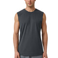 Anna-Kaci Active Men's Sleeveless Crew Neck Ribbed Tank Top with Relaxed Fit and Stretch Fabric