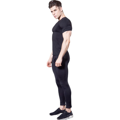 Anna-Kaci Active Men's V-Neck Short Sleeve Athletic Shirt with Stretch Fabric and Fitted Silhouette