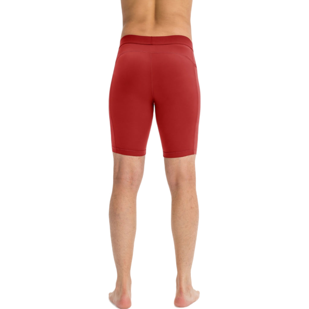 Anna-Kaci Active Men's Compression Biker Shorts with Side Pockets and Moisture-Wicking Stretch Fabric