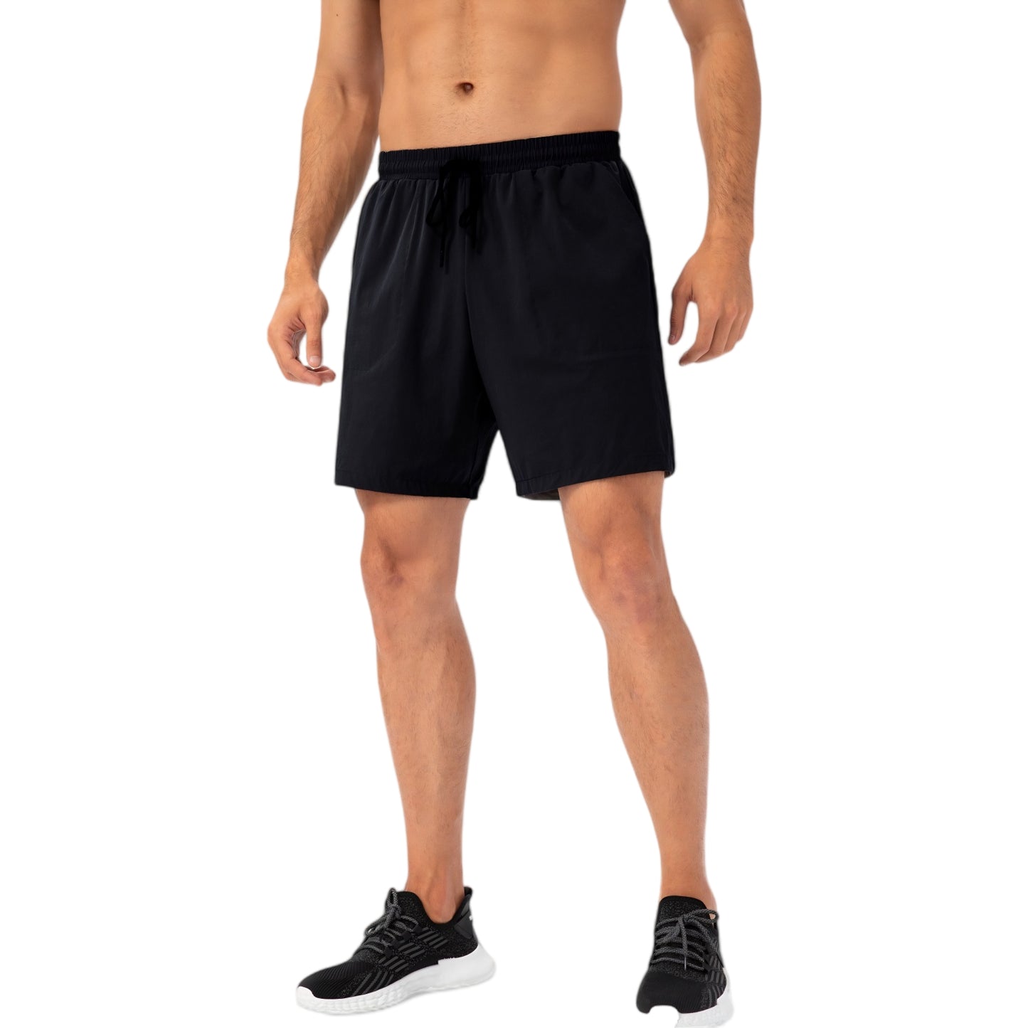 Anna-Kaci Active Men's Lightweight Quick-Dry Shorts with Elastic Drawstring Waist and Side Pockets