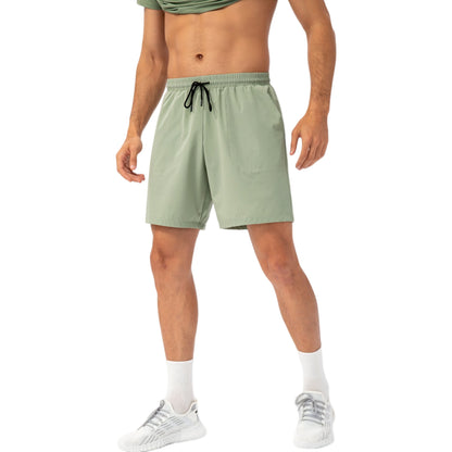 Anna-Kaci Active Men's Lightweight Quick-Dry Shorts with Elastic Drawstring Waist and Side Pockets