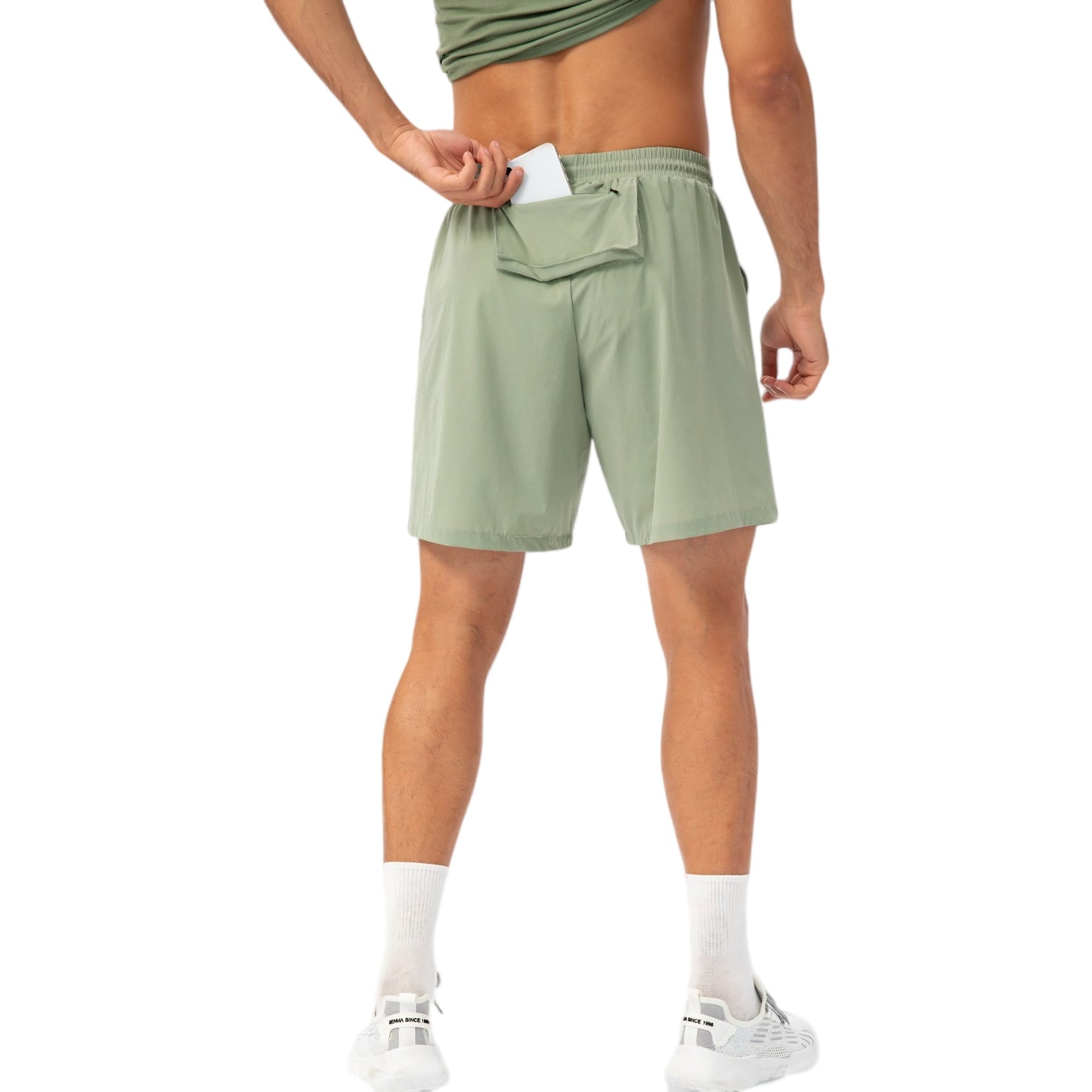 Anna-Kaci Active Men's Lightweight Quick-Dry Shorts with Elastic Drawstring Waist and Side Pockets