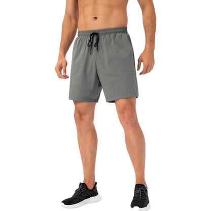 Anna-Kaci Active Men's Lightweight Quick-Dry Shorts with Elastic Drawstring Waist and Side Pockets