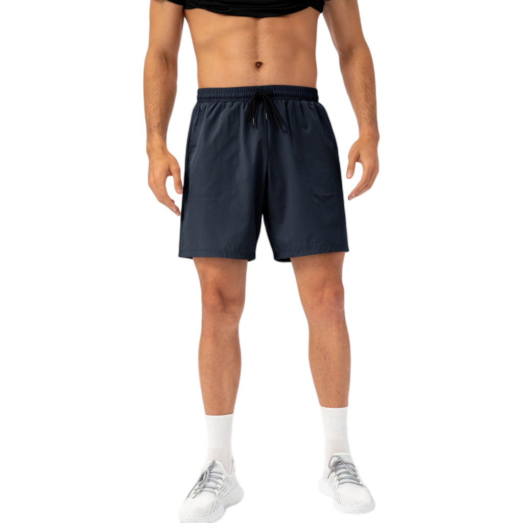 Anna-Kaci Active Men's Lightweight Quick-Dry Shorts with Elastic Drawstring Waist and Side Pockets