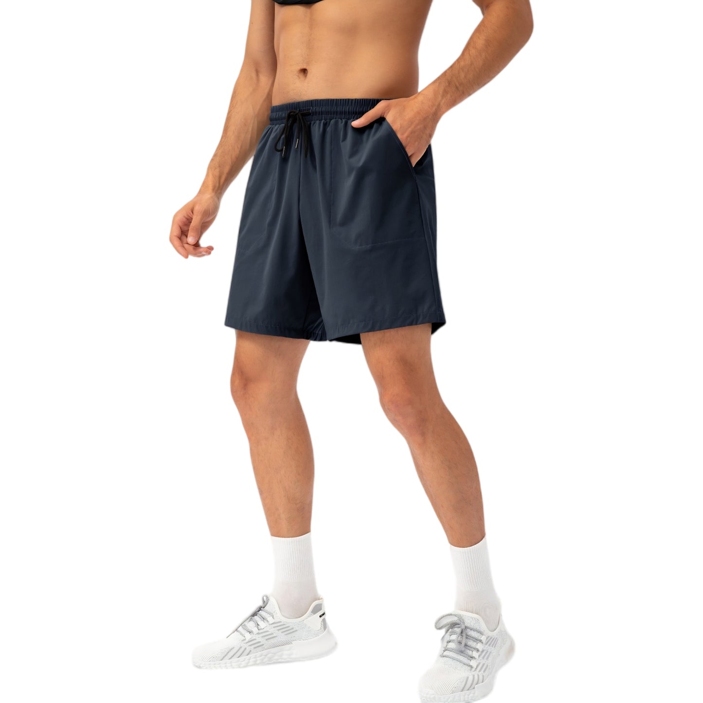 Anna-Kaci Active Men's Lightweight Quick-Dry Shorts with Elastic Drawstring Waist and Side Pockets