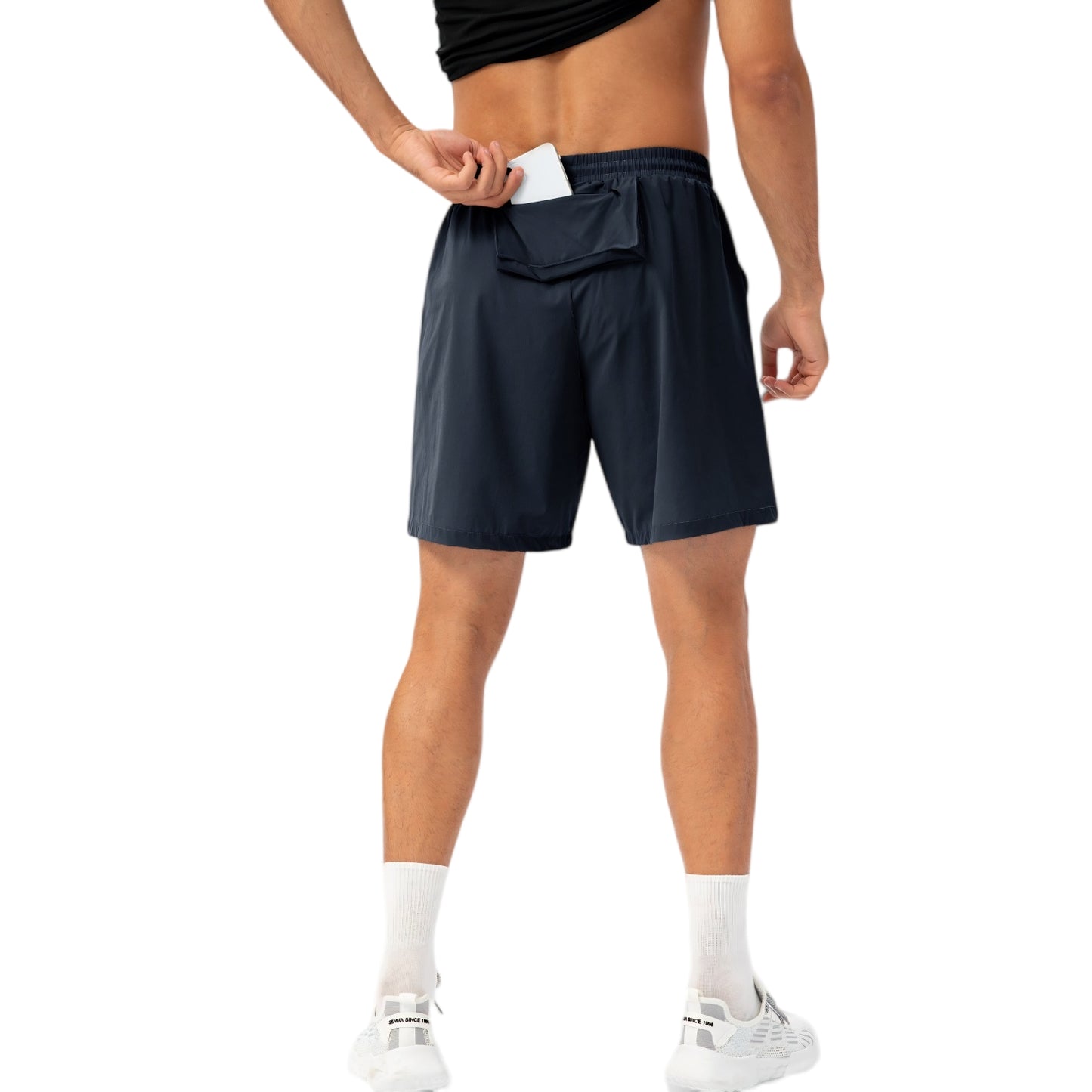 Anna-Kaci Active Men's Lightweight Quick-Dry Shorts with Elastic Drawstring Waist and Side Pockets