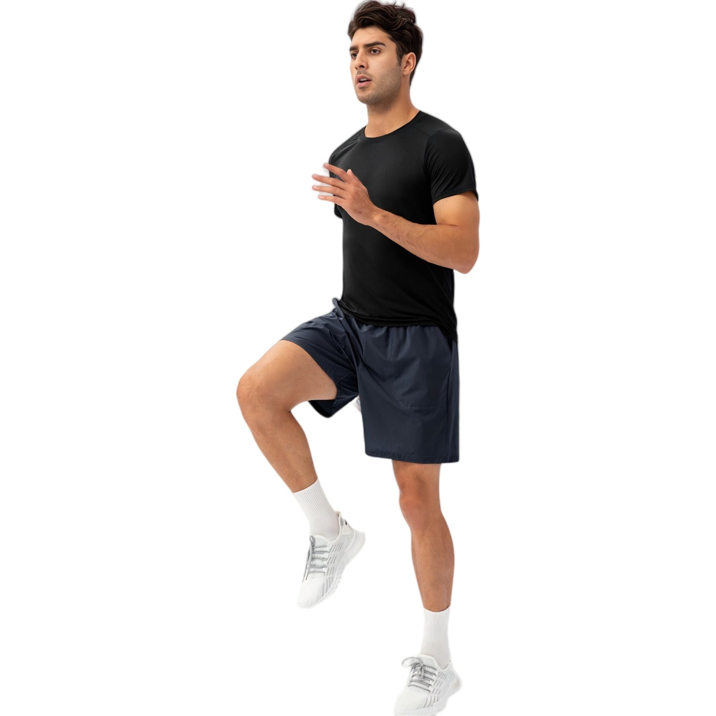 Anna-Kaci Active Men's Lightweight Quick-Dry Shorts with Elastic Drawstring Waist and Side Pockets