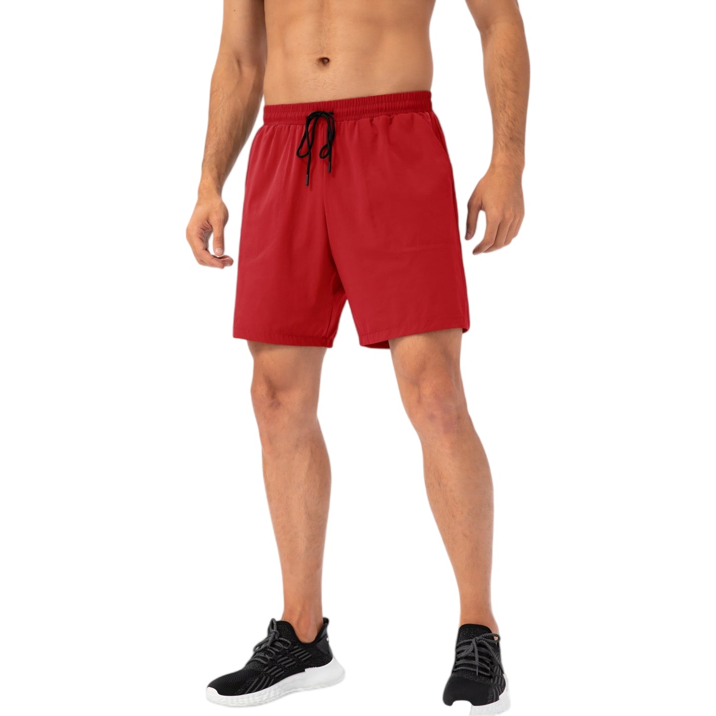 Anna-Kaci Active Men's Lightweight Quick-Dry Shorts with Elastic Drawstring Waist and Side Pockets