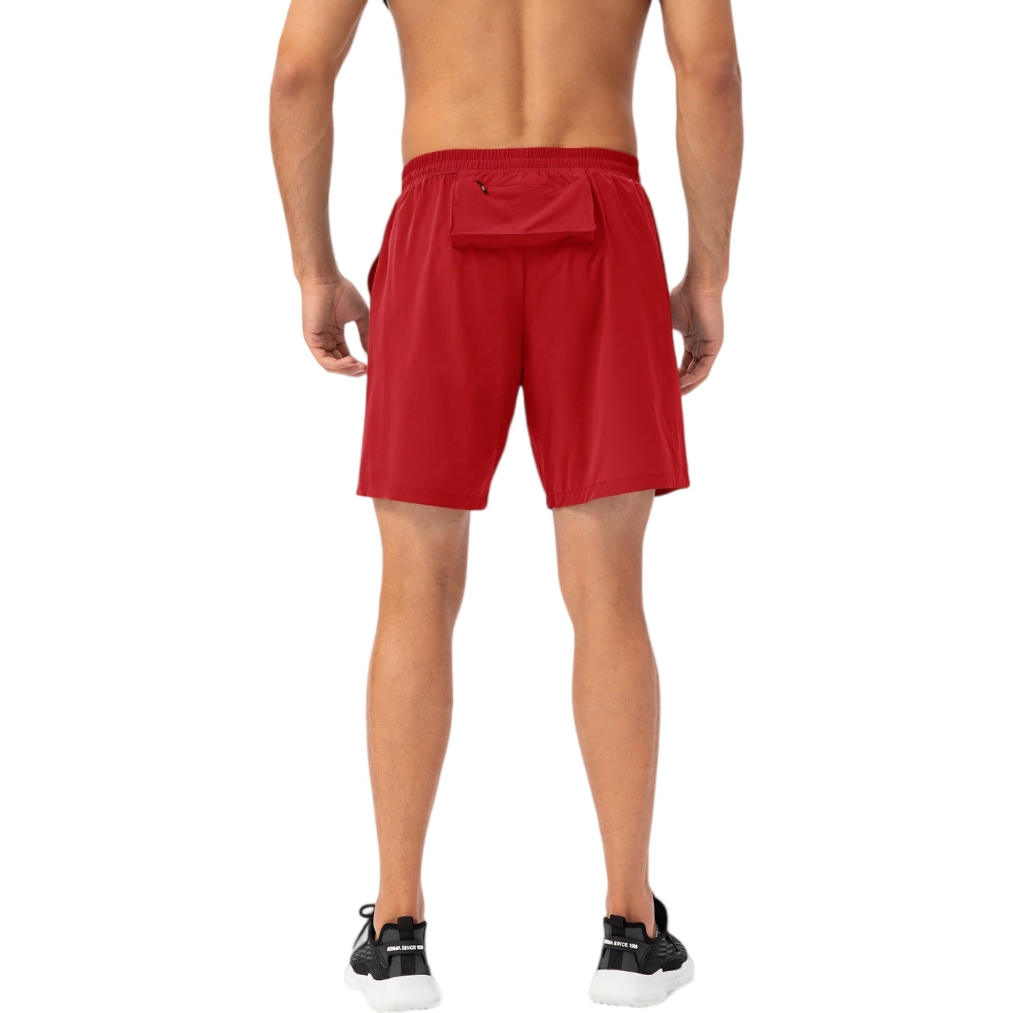 Anna-Kaci Active Men's Lightweight Quick-Dry Shorts with Elastic Drawstring Waist and Side Pockets