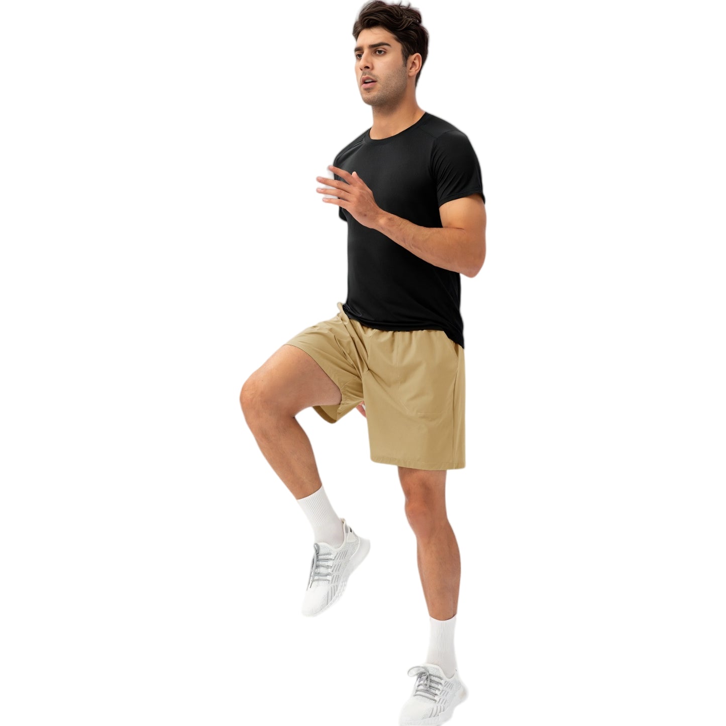 Anna-Kaci Active Men's Lightweight Quick-Dry Shorts with Elastic Drawstring Waist and Side Pockets
