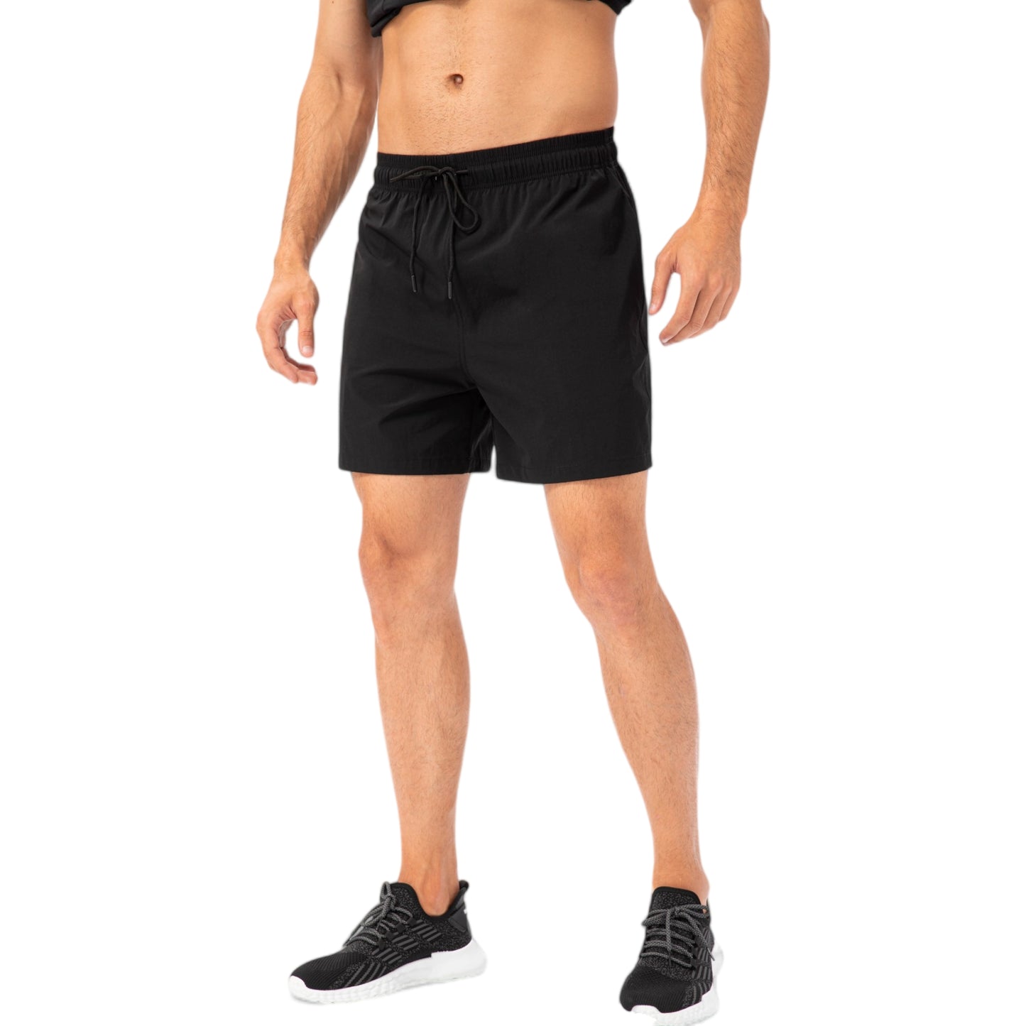 Anna-Kaci Active Men's Drawstring Waist Quick-Dry Shorts with Elastic Band and Side Pockets