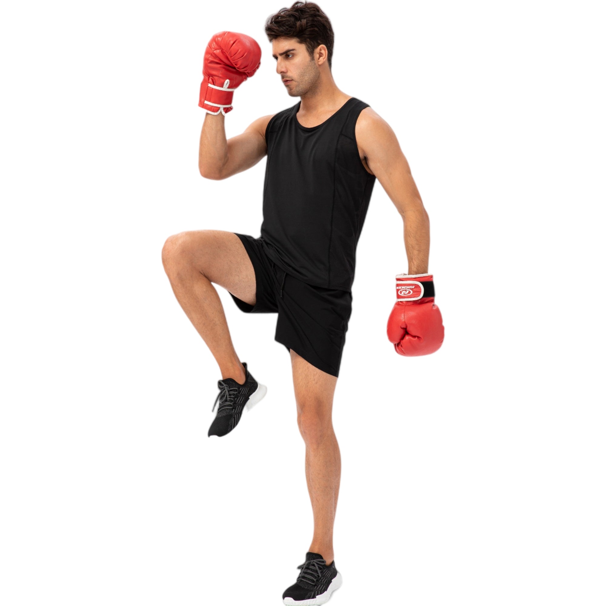 Anna-Kaci Active Men's Drawstring Waist Quick-Dry Shorts with Elastic Band and Side Pockets