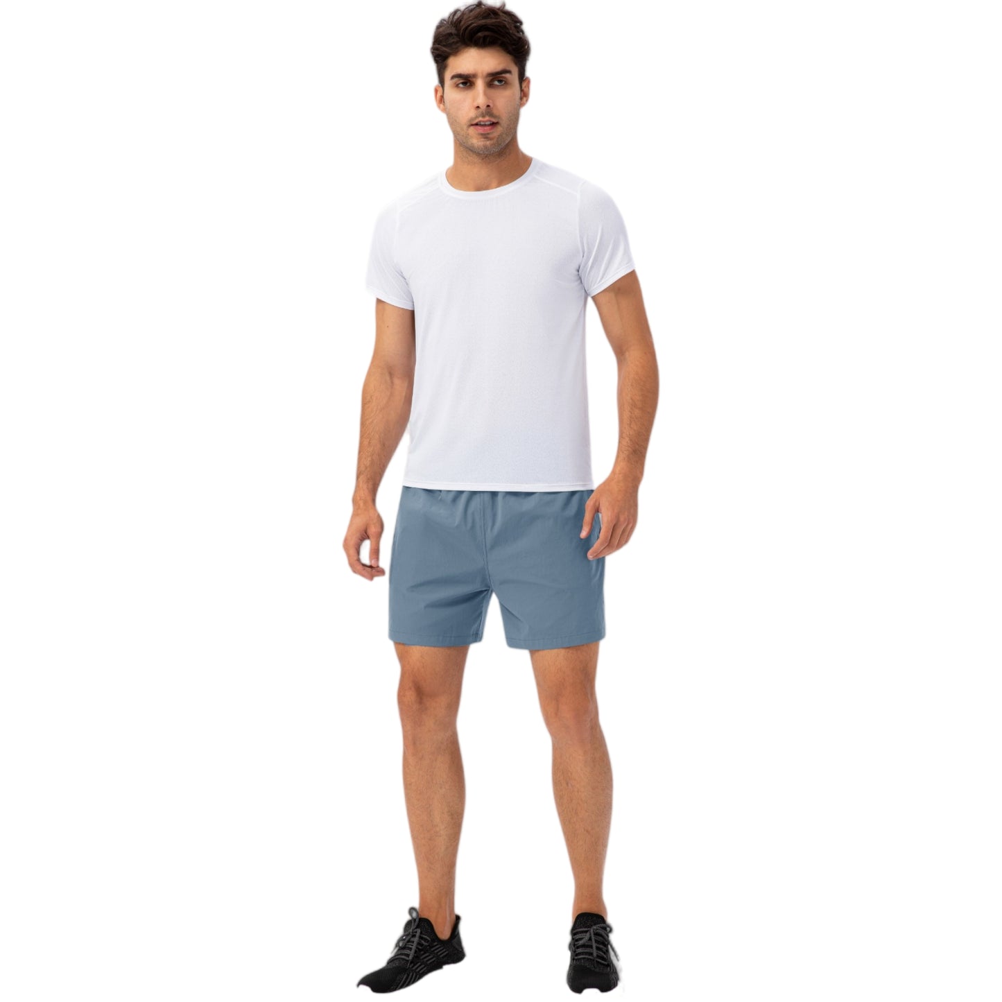 Anna-Kaci Active Men's Drawstring Waist Quick-Dry Shorts with Elastic Band and Side Pockets