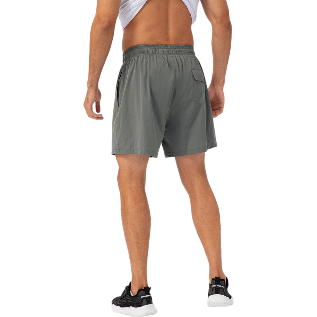 Anna-Kaci Active Men's Drawstring Waist Quick-Dry Shorts with Elastic Band and Side Pockets