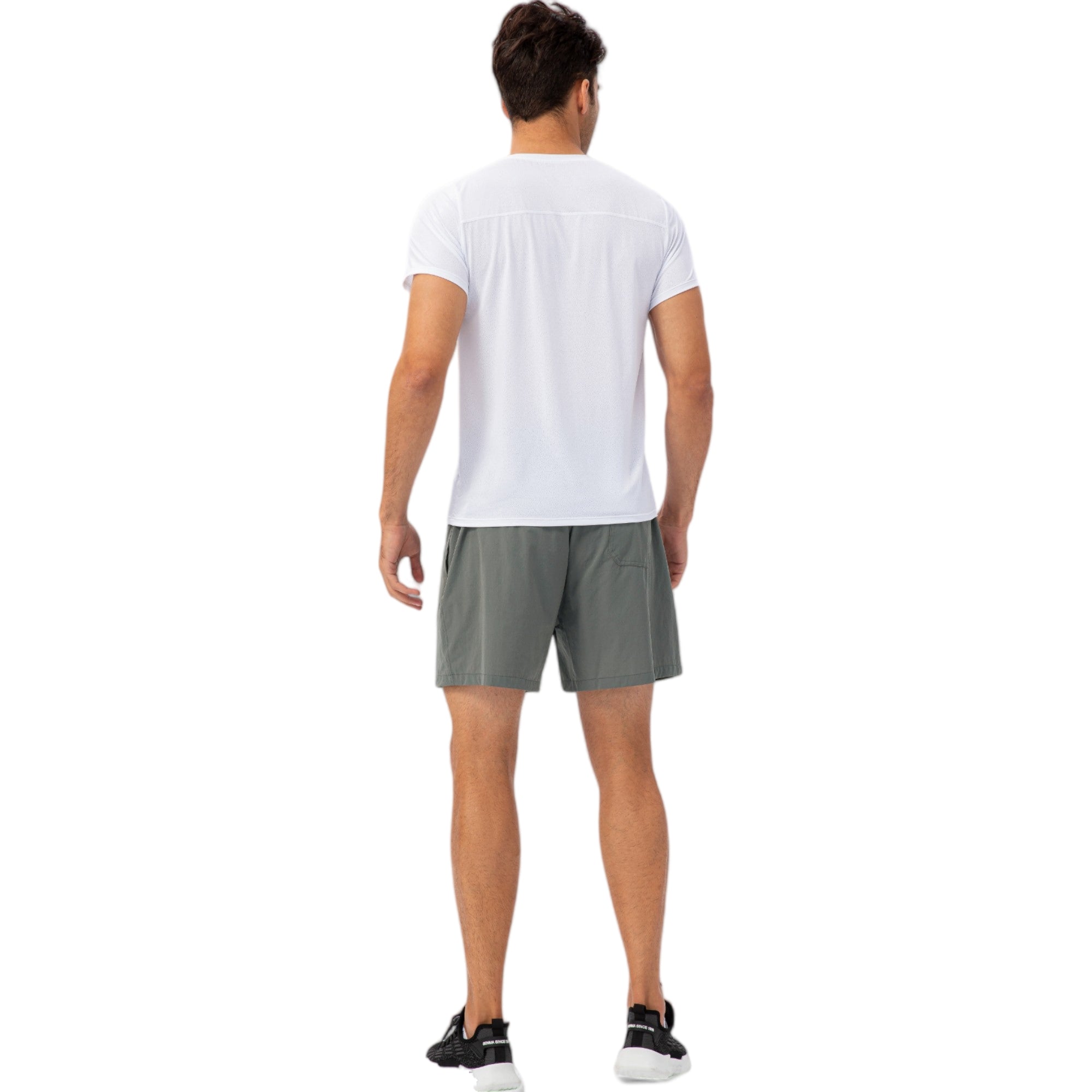 Anna-Kaci Active Men's Drawstring Waist Quick-Dry Shorts with Elastic Band and Side Pockets