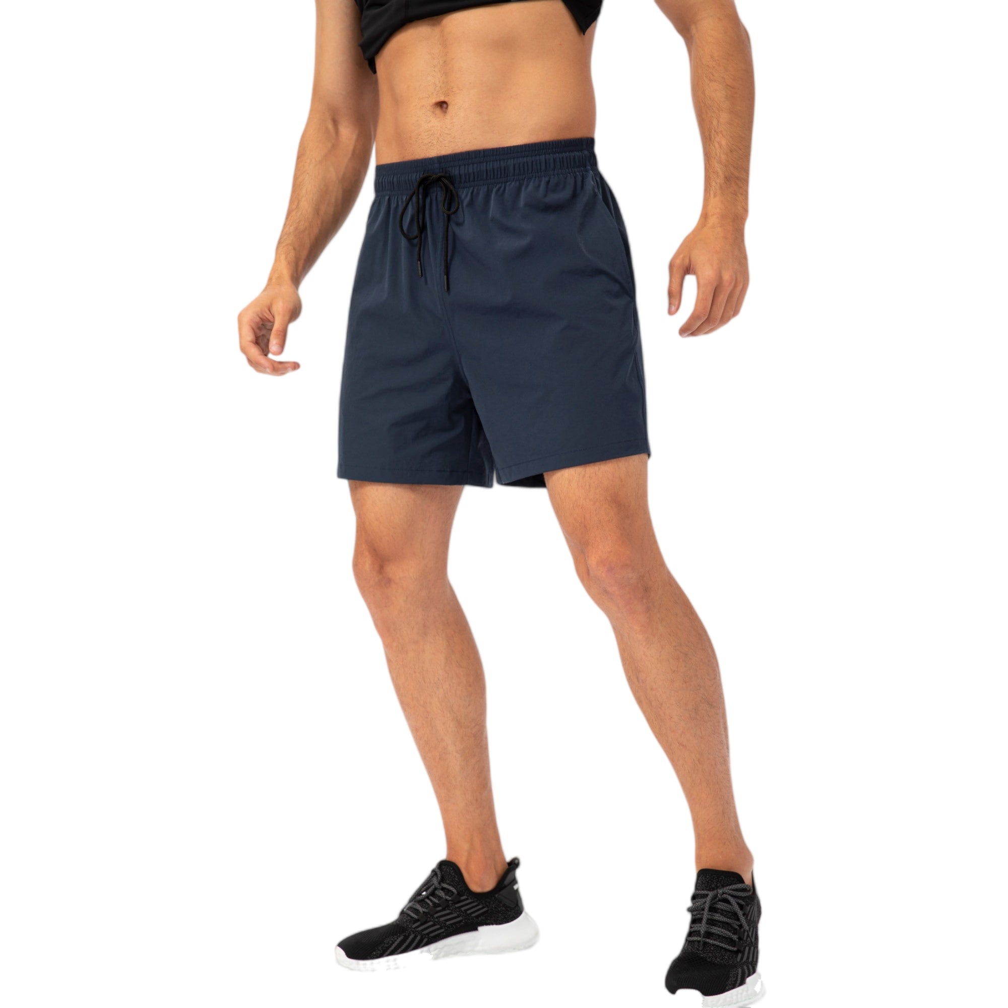 Anna-Kaci Active Men's Drawstring Waist Quick-Dry Shorts with Elastic Band and Side Pockets