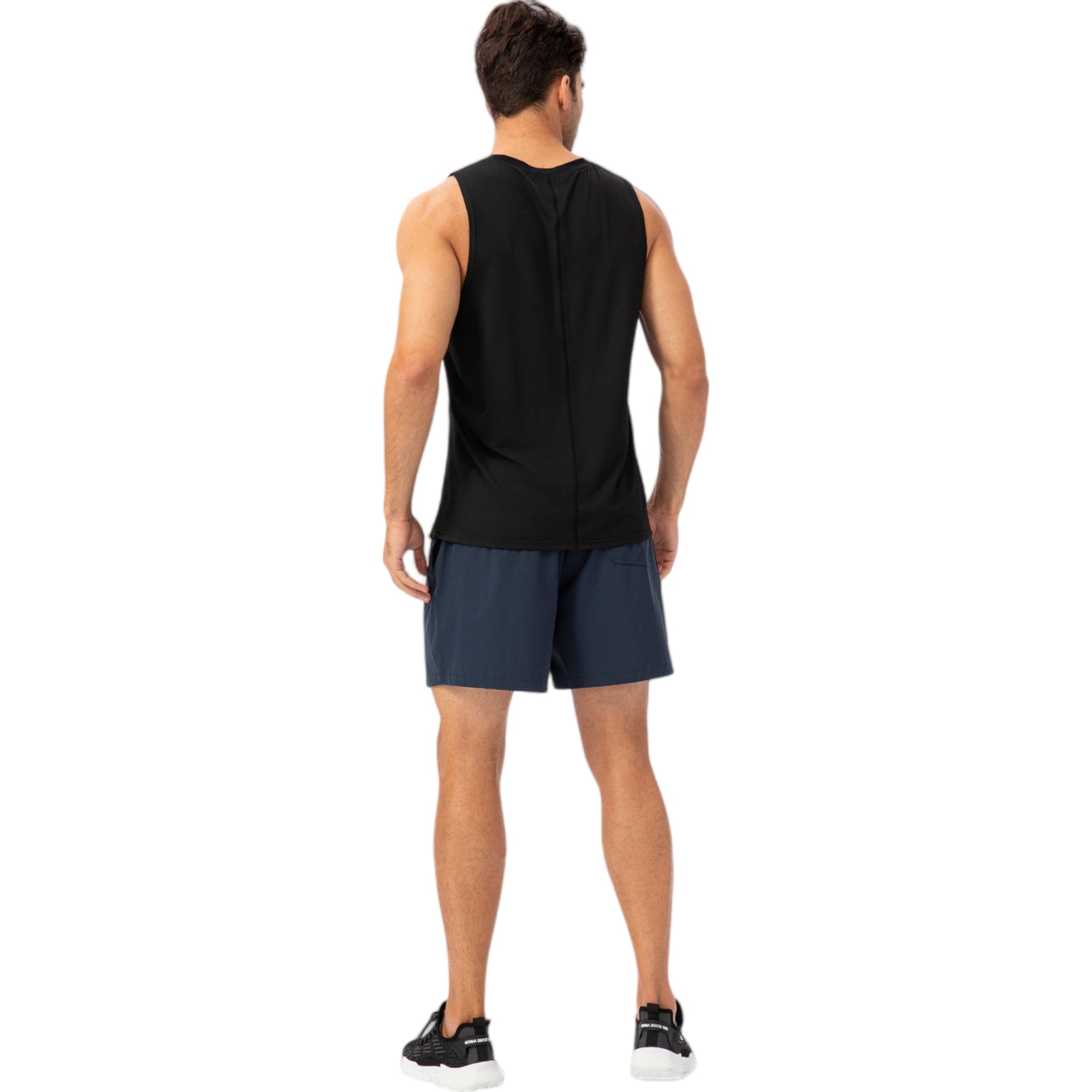 Anna-Kaci Active Men's Drawstring Waist Quick-Dry Shorts with Elastic Band and Side Pockets