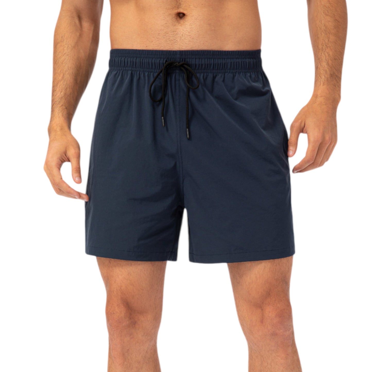 Anna-Kaci Active Men's Drawstring Waist Quick-Dry Shorts with Elastic Band and Side Pockets