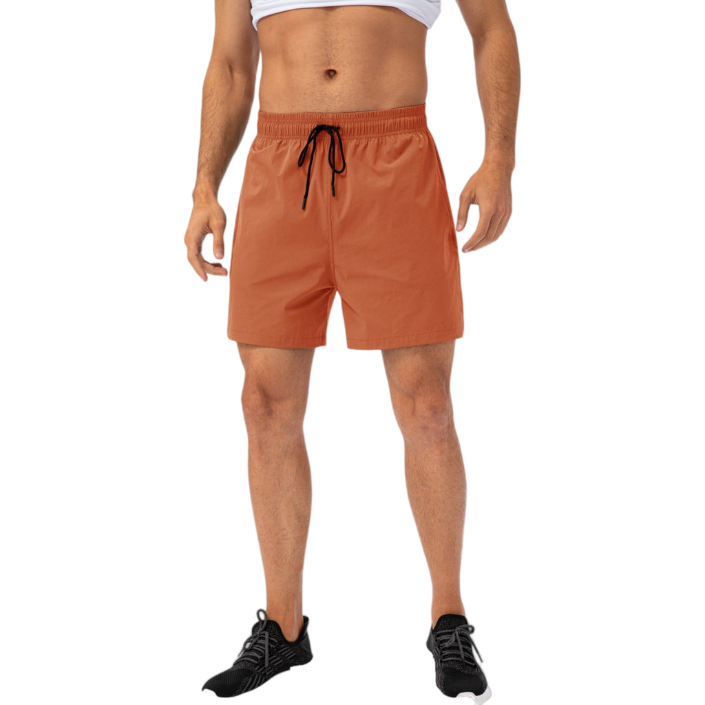 Anna-Kaci Active Men's Drawstring Waist Quick-Dry Shorts with Elastic Band and Side Pockets