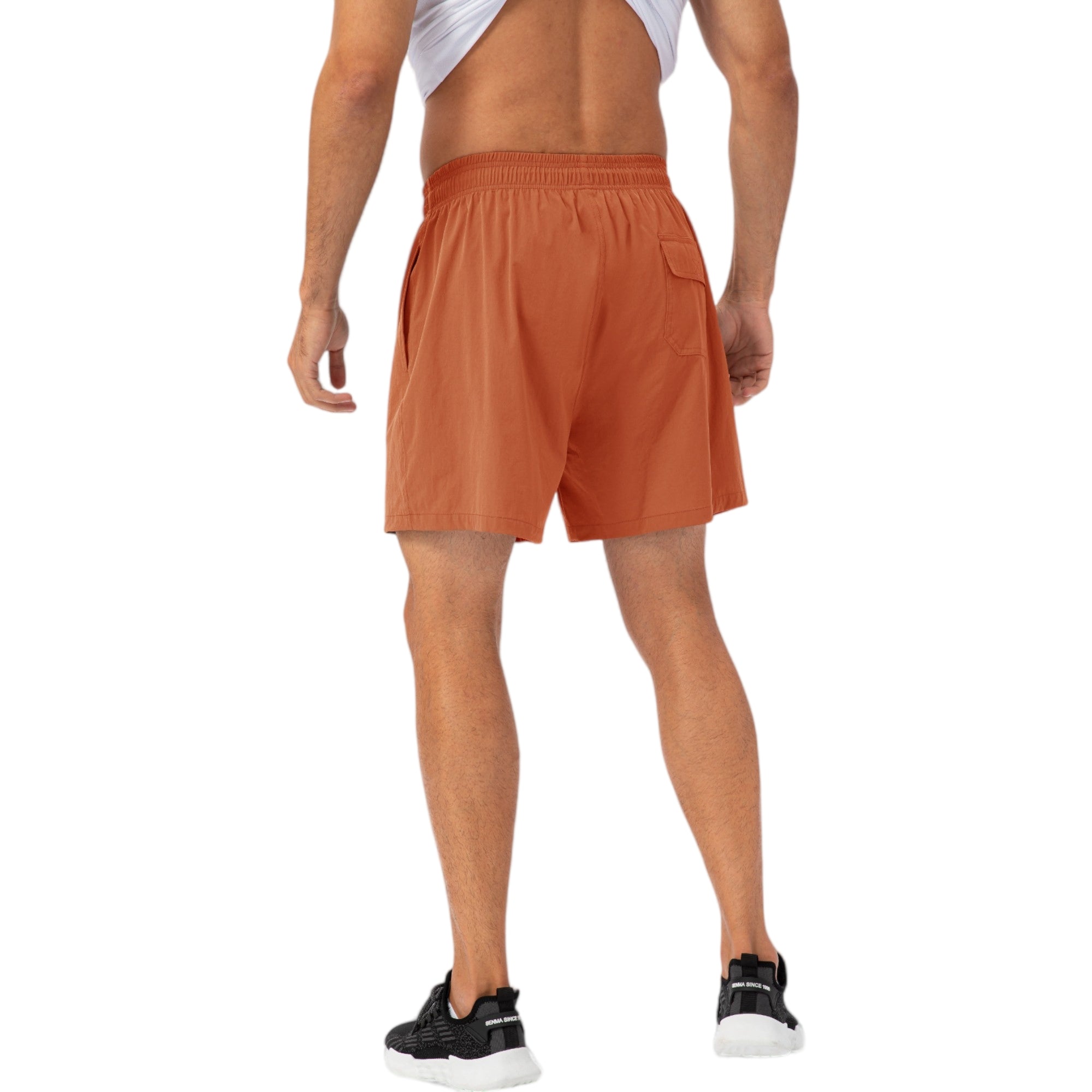 Anna-Kaci Active Men's Drawstring Waist Quick-Dry Shorts with Elastic Band and Side Pockets