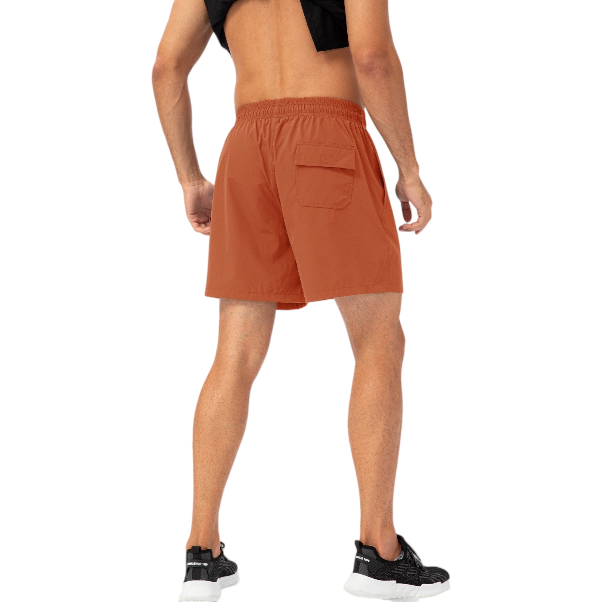 Anna-Kaci Active Men's Drawstring Waist Quick-Dry Shorts with Elastic Band and Side Pockets