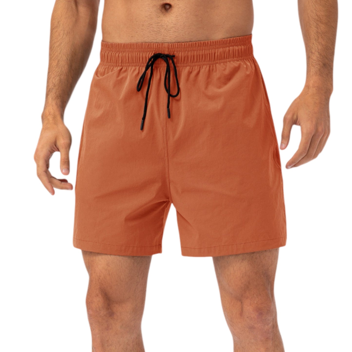 Anna-Kaci Active Men's Drawstring Waist Quick-Dry Shorts with Elastic Band and Side Pockets