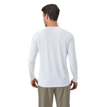 Anna-Kaci Active Men's Long Sleeve Performance Shirt with Raglan Sleeves and Lightweight Stretch Fabric